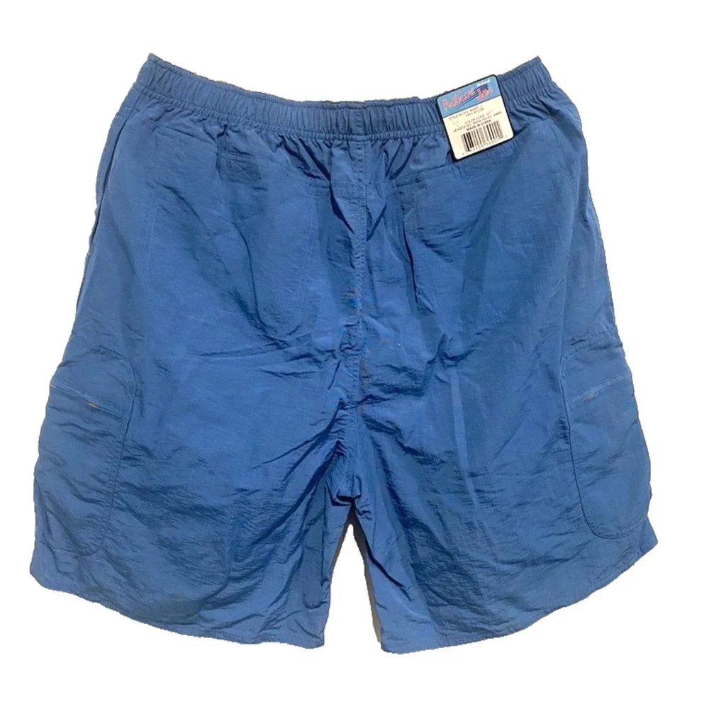 ACTIVE JOE men's trunk / short /bathing suit , blue , men's size large New
